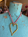 Sweet Heart Cord Necklace