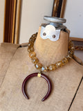 Autumn Tortoise Horn Necklace