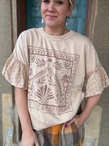 Golden Hour Eyelet Top