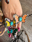 🦋 “Butterfly Garden Ring” – Art by Amy Adjustable Statement Ring