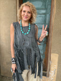 Move with the Wind Tank in Charcoal by Jaded Gypsy