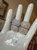 4 Colors - Stretch Rhinestone Cluster Ring