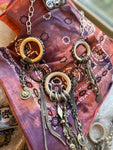 “Wild Spirit Necklace” – Art by Amy Ivory Rings & Metal Fringe Statement