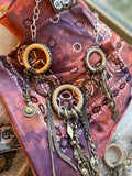 “Wild Spirit Necklace” – Art by Amy Ivory Rings & Metal Fringe Statement