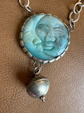 Art by Amy “Celestial Soul” Amazonite Sun & Moon Necklace