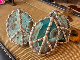Teal Harmony Peace Ring