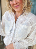 Meadow Mist Eyelet Blouse
