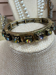 Volcano Gold Tone Stretch Bracelet