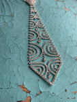 Disco Drape Neck Tie Necklace