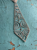 Disco Drape Neck Tie Necklace
