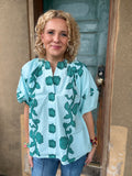 Ocean Breeze Printed Blouse