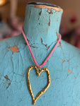 Sweet Heart Cord Necklace