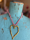 Sweet Heart Cord Necklace