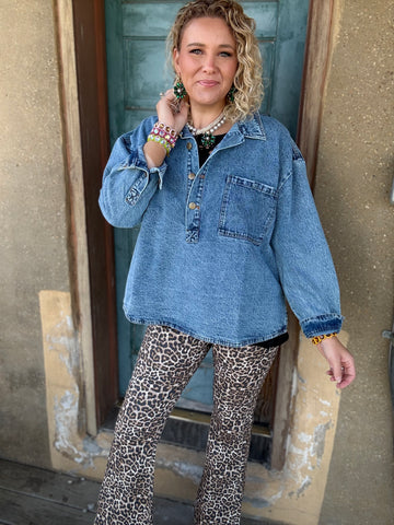 Jaded Gypsy Denim Dreams Top