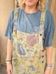Sage Meadow Floral Overalls