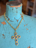 💙✨  Blue Haven Cross Necklace  by Jennifer Thames Originals
