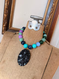 Lavender Lagoon Medallion Necklace