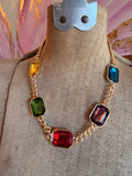 Color Theory Crystal Necklace