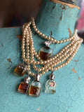 Vintage Muse Perfume Bottle Necklace