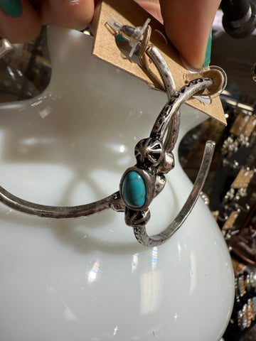 Turquoise Dream Hoops