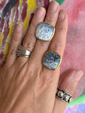Spotted Horizon Dalmation Jasper Ring