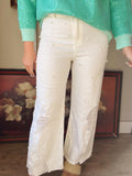 Pearl Trim Straight Leg Pants