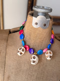 Sugar Skull Boho Necklace