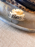A Rare Bird White Rose Ring