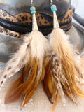 A Rare Bird Feather Earrings