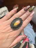 Heart of the Moon Labradorite Ring