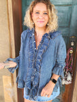 ARB Denim Ruffle Shirt