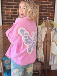 Flutter By Patchwork Jacket - Pink/Purple