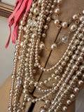 Art By Amy Coco Pearl/Rose Fringe Necklace