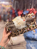 Leopard/White Boho Keepsake Convertible Clutch by A Rare Bird