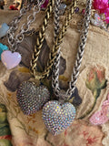 Chubby Love Crystal Heart Necklace