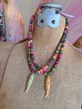 Deep Waters Gemstone Fish Necklace by Jennifer Thames Originals