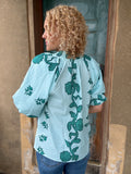 Ocean Breeze Printed Blouse