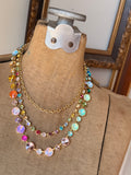 Prism Layers Triple Strand Necklace