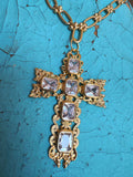 Radiant Cross Crystal Necklace