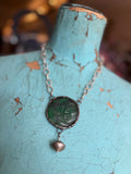 🌿 “Amazonite Moon Muse” Necklace – Art by Amy