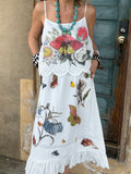 Butterfly Garden Midi Dress