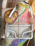 Nina Clear Shoulder Bag - Silver