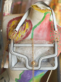 Nina Clear Shoulder Bag - Silver