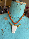 Western Spirit Cord Necklace – Orange
