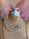 Full Circle 5 Necklace – AB/Clear Crystal Cascade