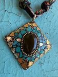 JTO Mosaic Dreams - Desert Night Scarf Necklace
