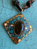 JTO Mosaic Dreams - Desert Night Scarf Necklace