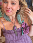 Faded Grape Gauze Maxi Dress