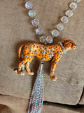 Spotted in Stardust Cheetah Necklace by Gypsy South