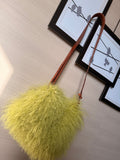 Chartreuse Mongolian Bag by Art by Amy